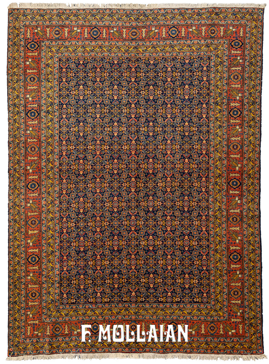 Antique Tabriz Rug Blue Tone n°:623001